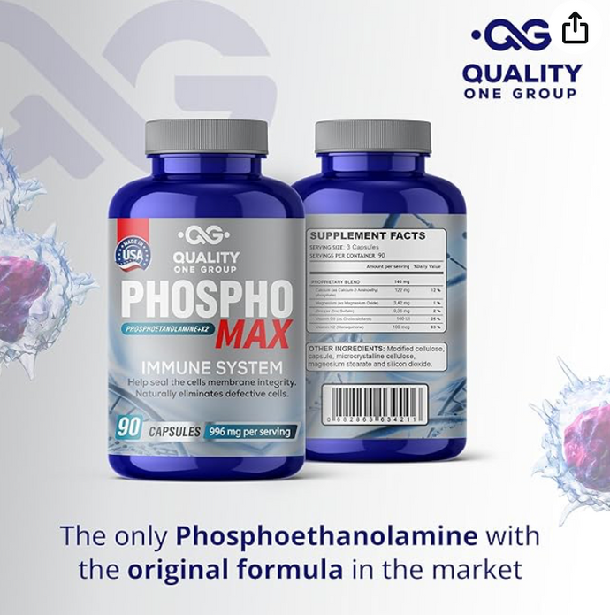 PHOSPHOMAX  - Fosfoethanolamina 90 caps 996 per serving