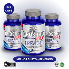 Carregar imagem no visualizador da galeria, PHOSPHOMAX PREVENT | Combo 3 Frasco - 270 caps | Melhor custo-benefício | Fosfoetanolamina Original
