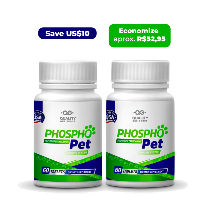 Combo 2 Phospho Pet - Fosfoetanolamina para pets
